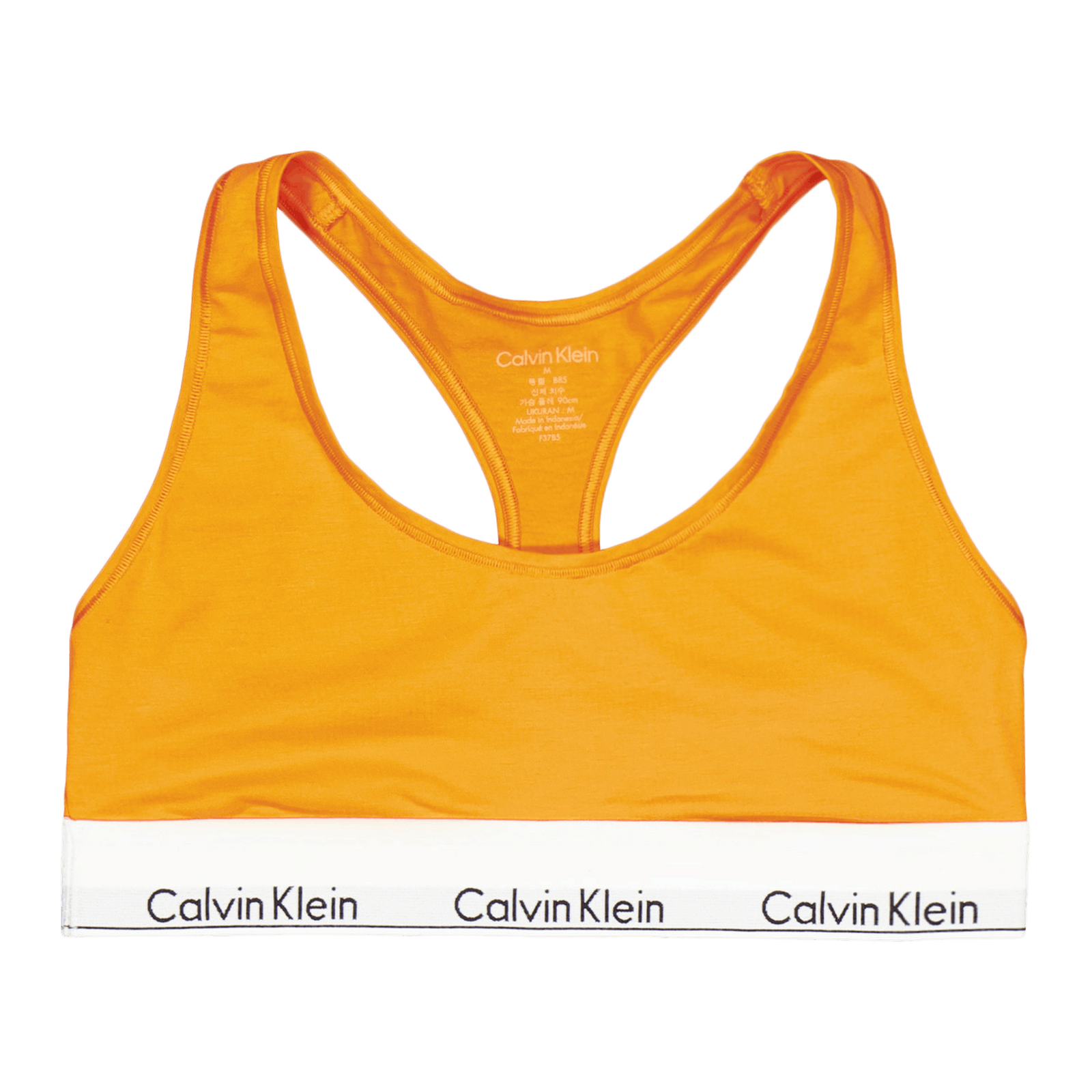Modern Cotton Unlined Bralette Orange