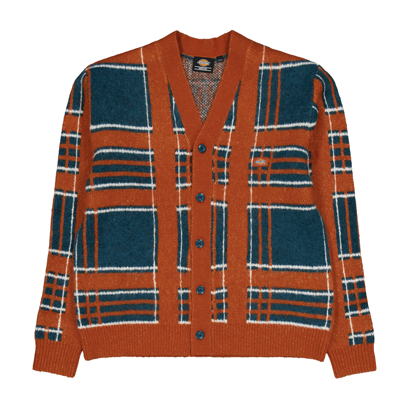 Galva Chk Cardigan Bombay Brown