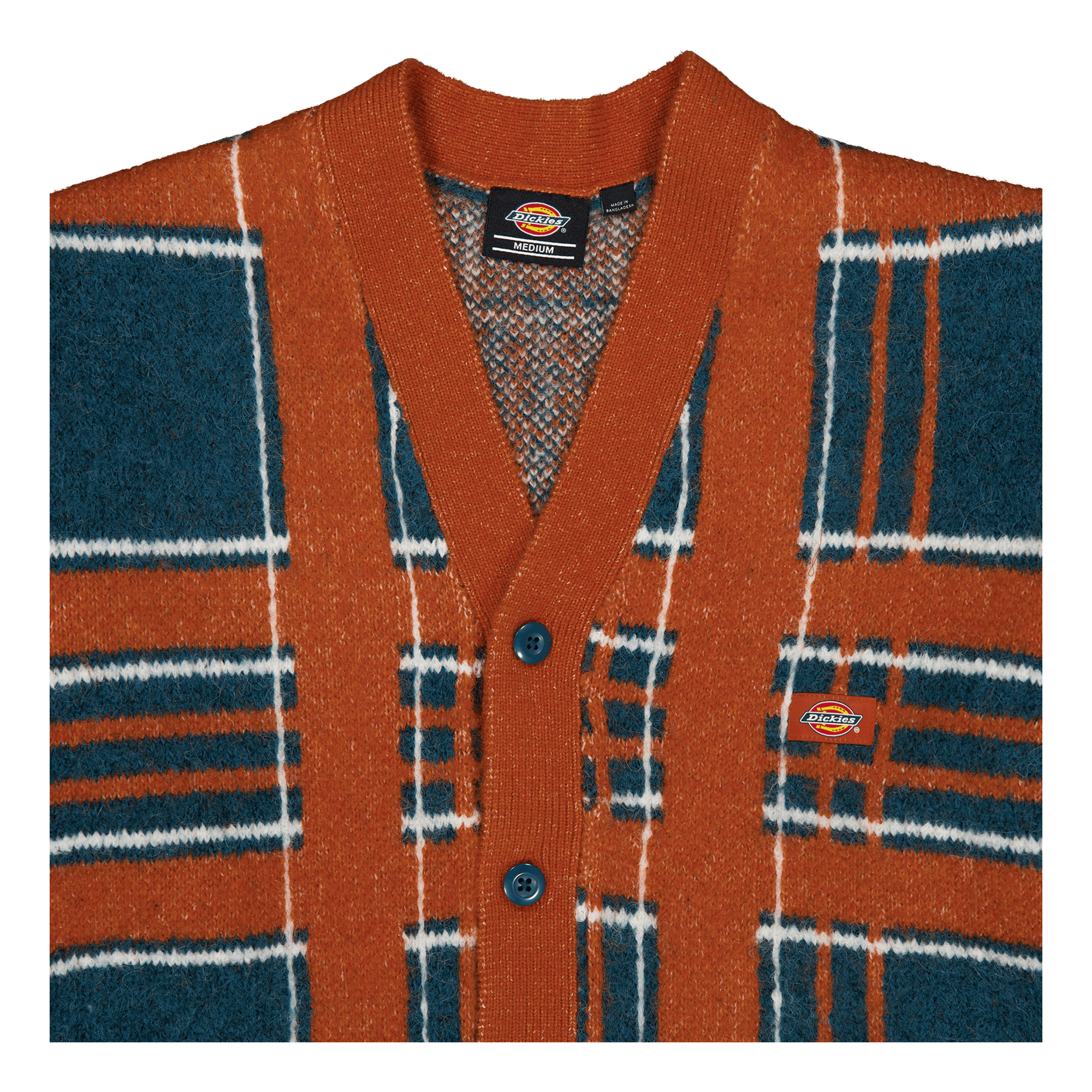 Galva Chk Cardigan Bombay Brown