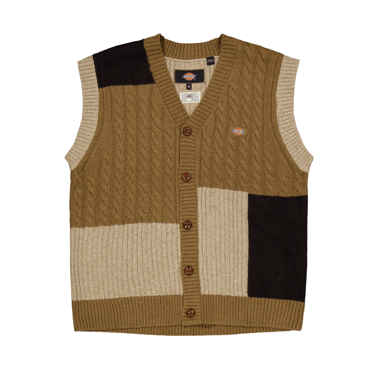 Lucas Patchwork Vest Black