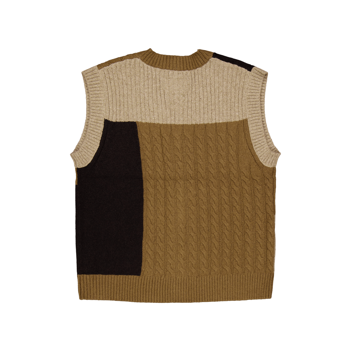 Lucas Patchwork Vest Black