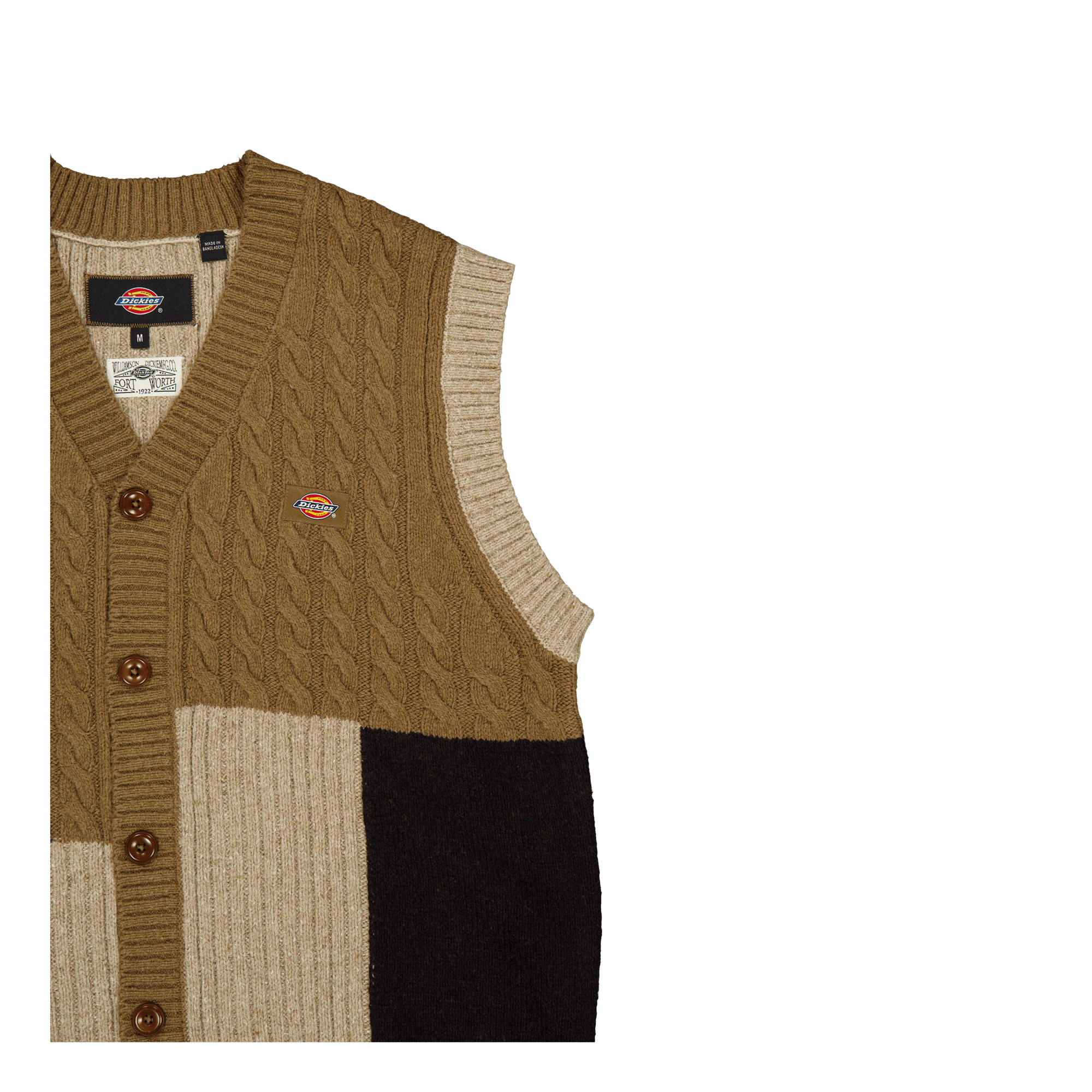 Lucas Patchwork Vest Black