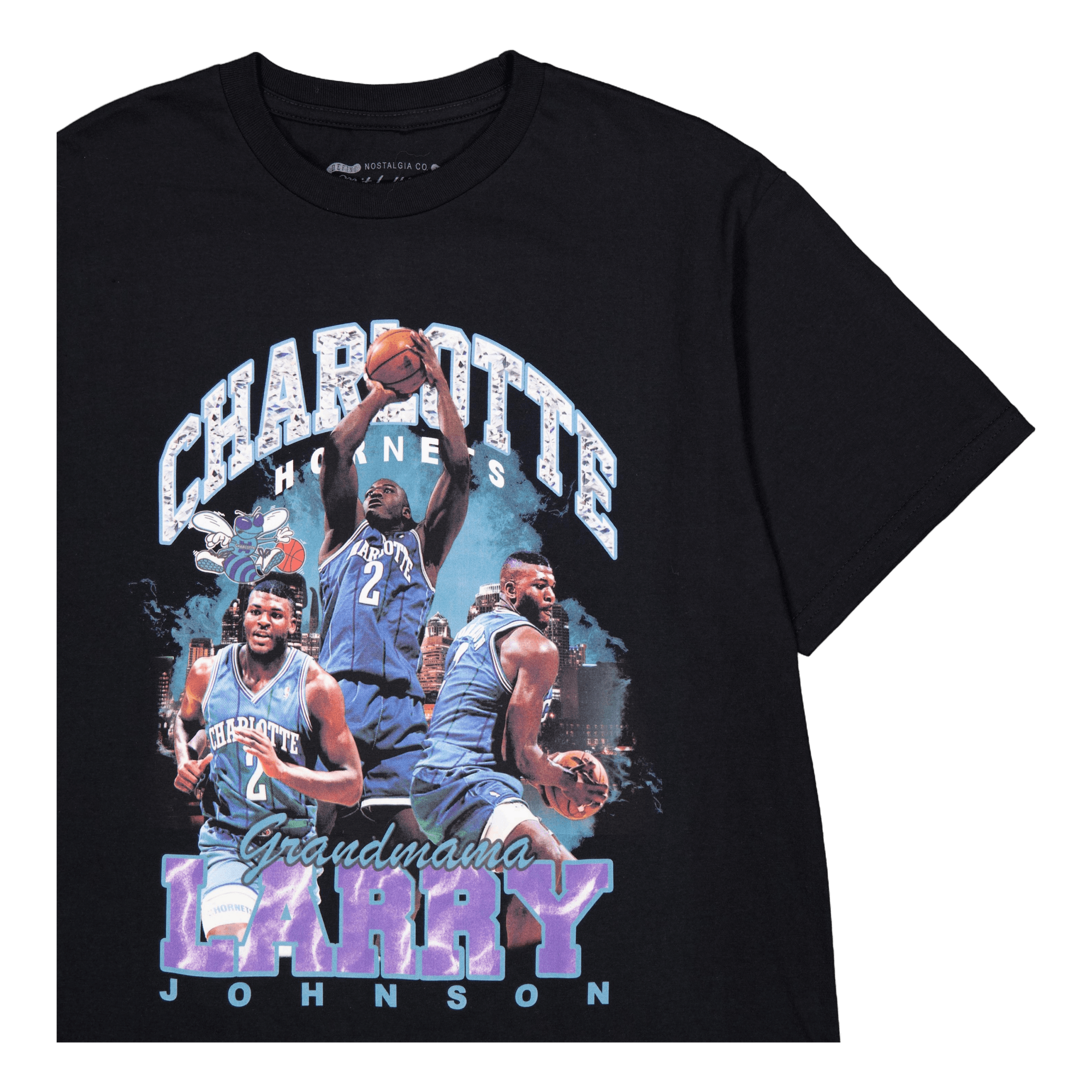 Hornets Bling Ss Tee Johnson Black