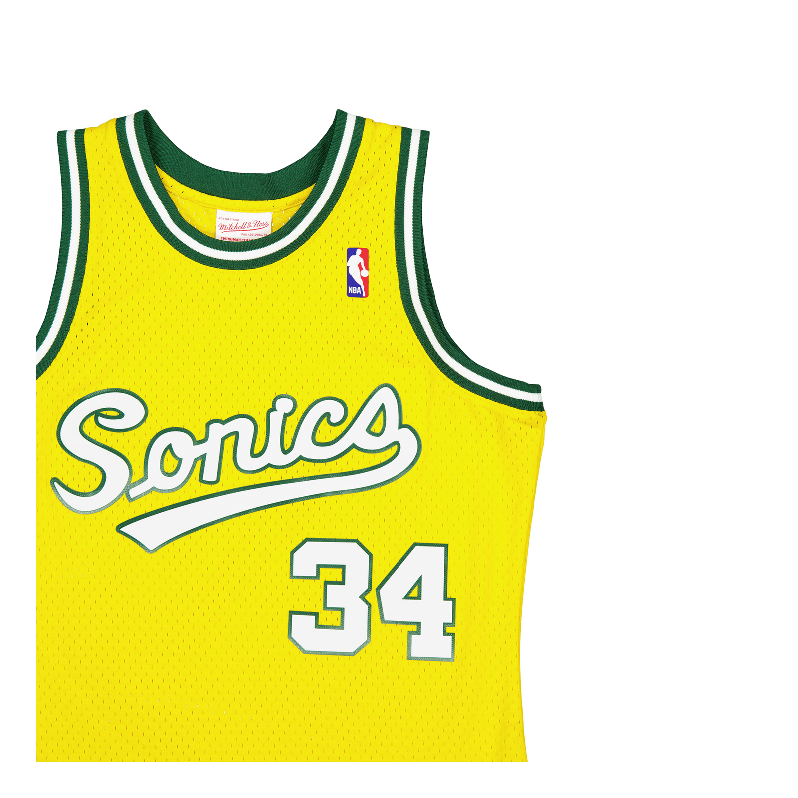 Supersonics Swingman Jersey Al Yellow