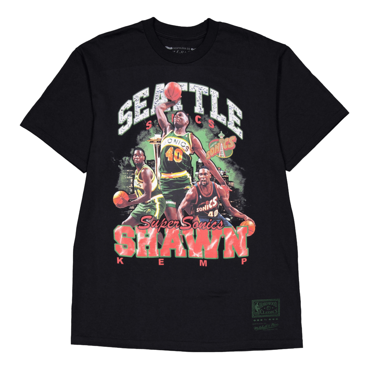 Supersonics Bling Ss Tee Kemp Black