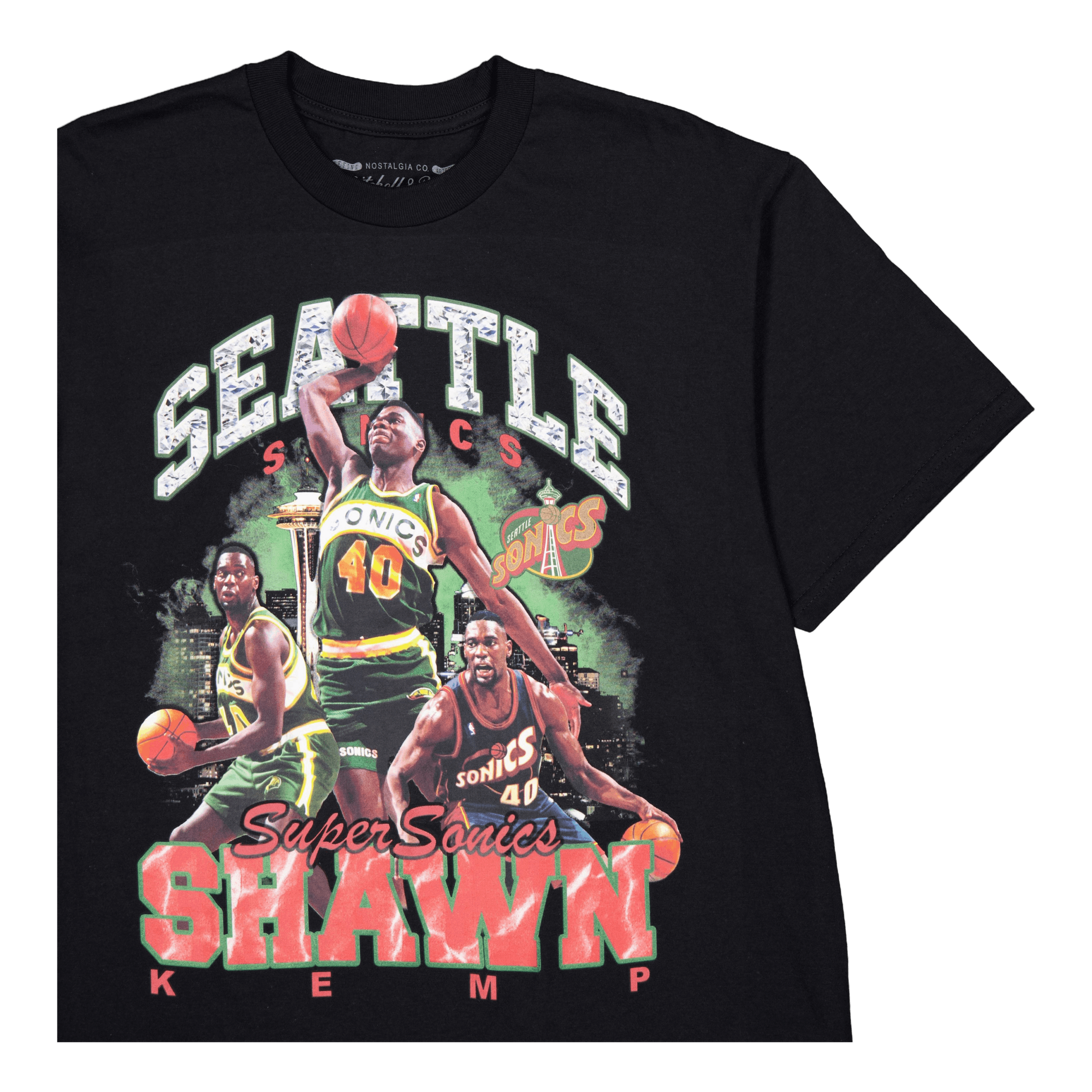 Supersonics Bling Ss Tee Kemp Black