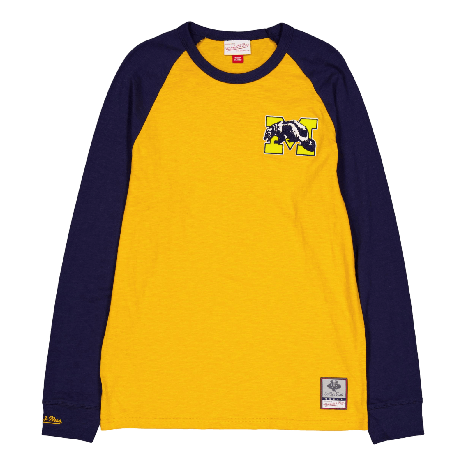 Wolverines Legendary Slub L/s  Yellow/navy
