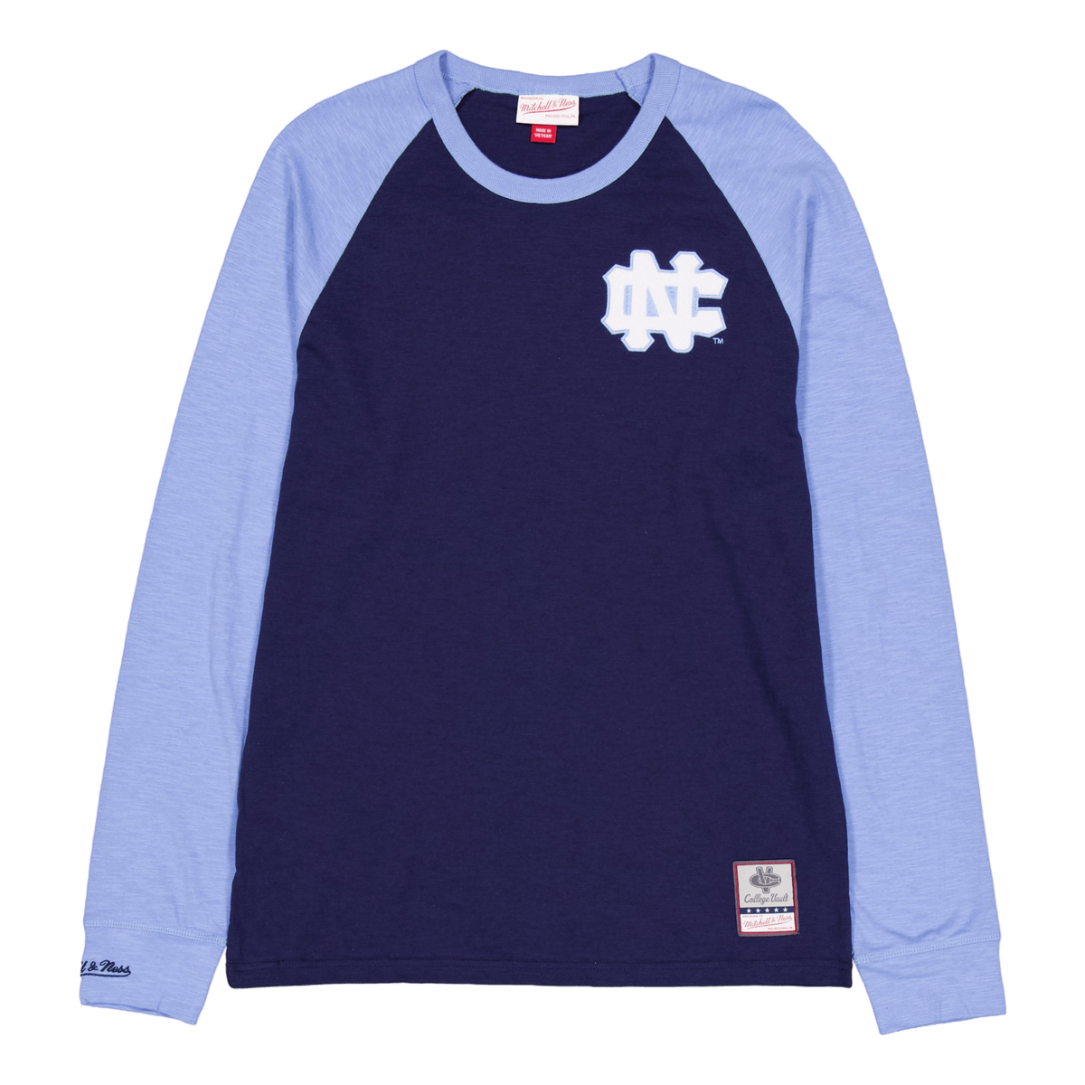 Unc Legendary Slub L/s Tee Navy/light Blue