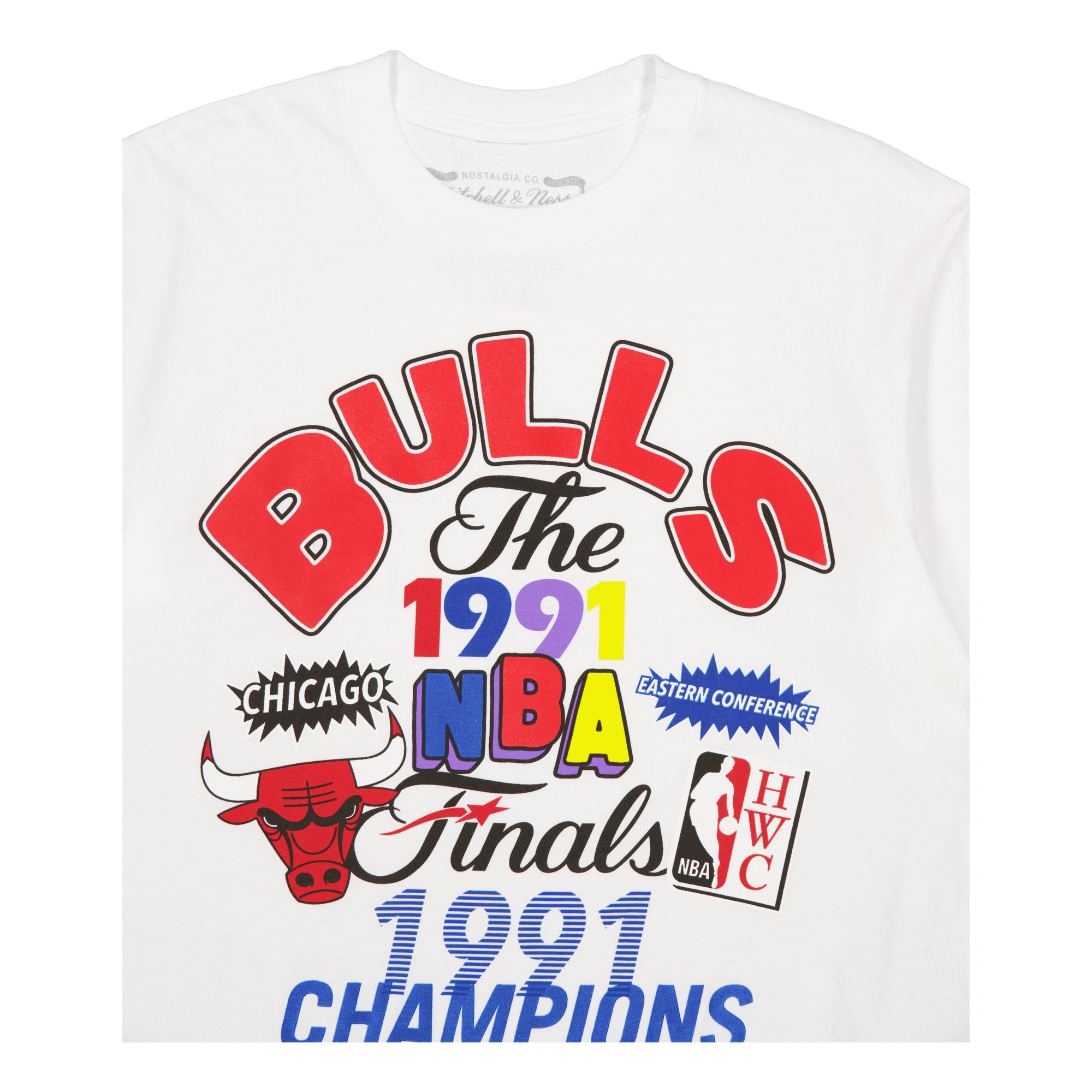 Bulls Champs Fest Ss Tee Hwc White