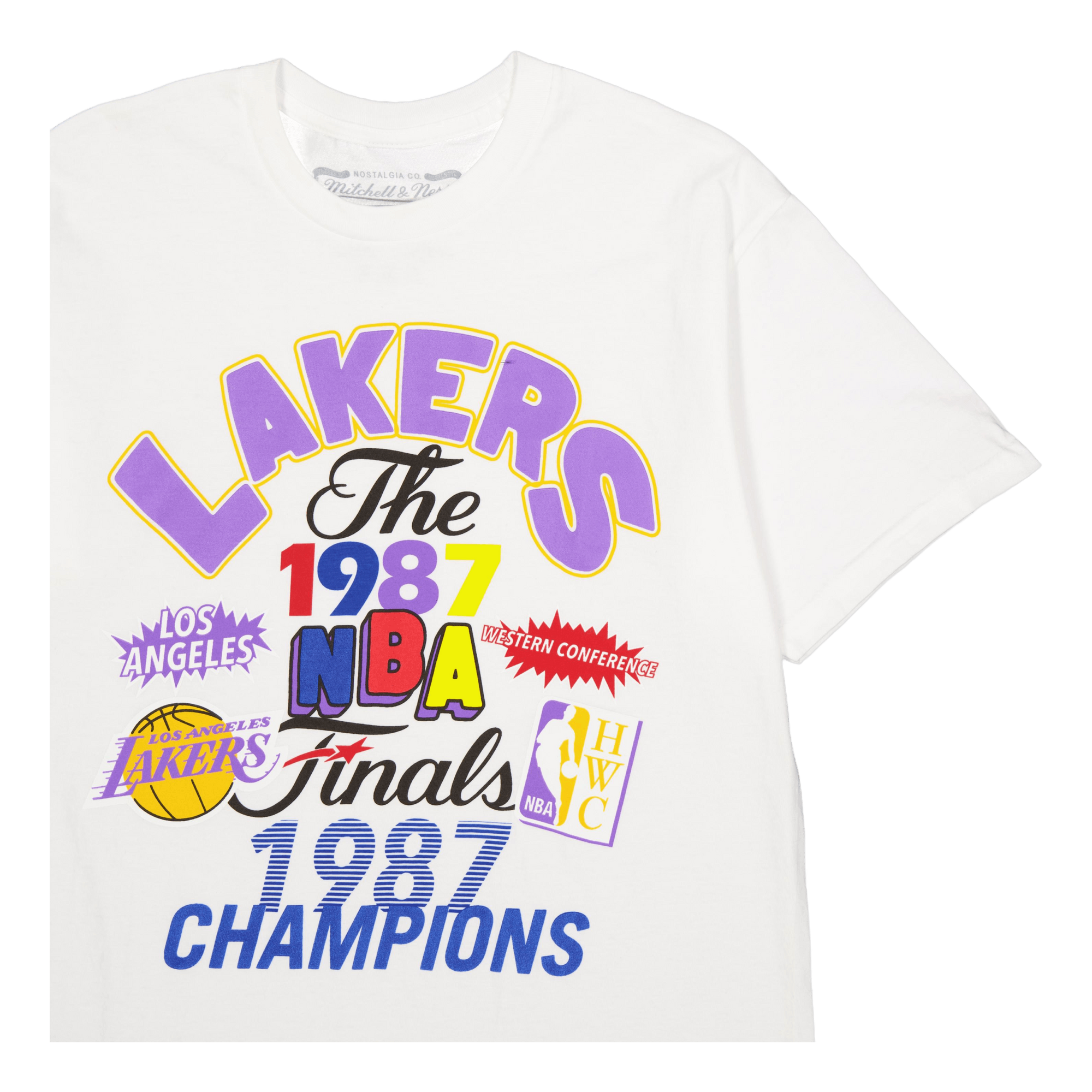 Lakers Champs Fest Ss Tee Hwc White