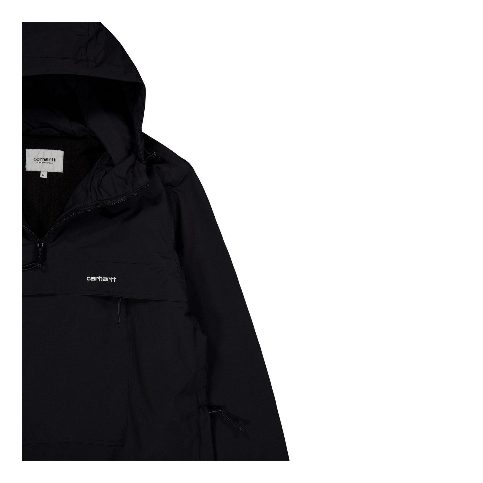 Windbreaker Pullover Black / White