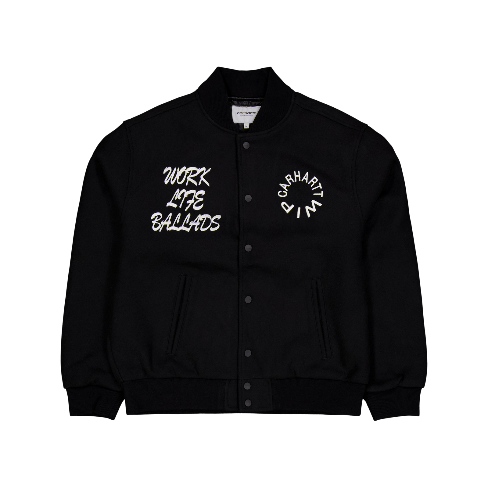 Work Varsity Bomber Black