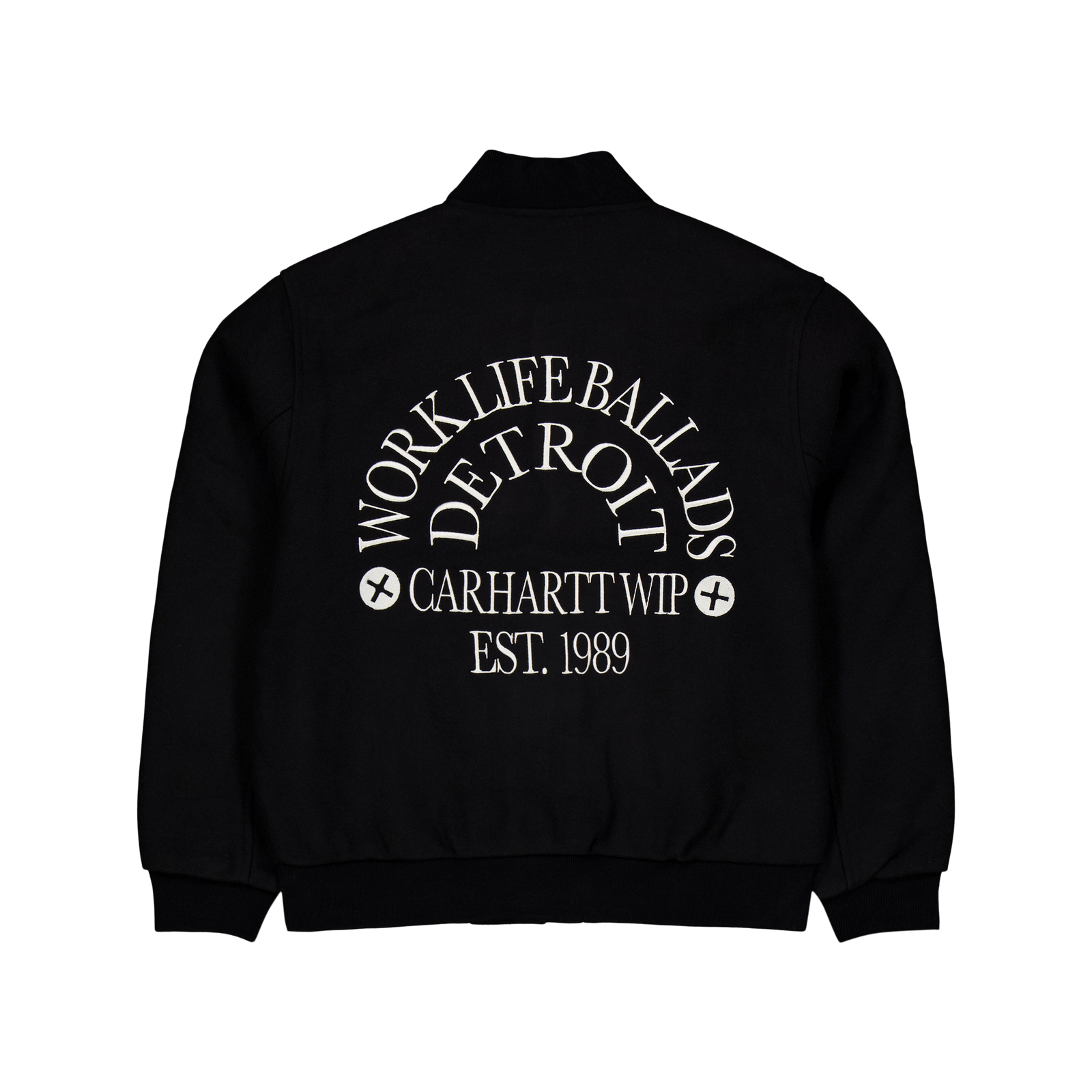 Work Varsity Bomber Black