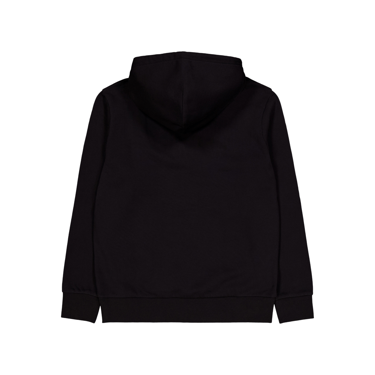 Hooded Script Embroidery Sweat Black / White