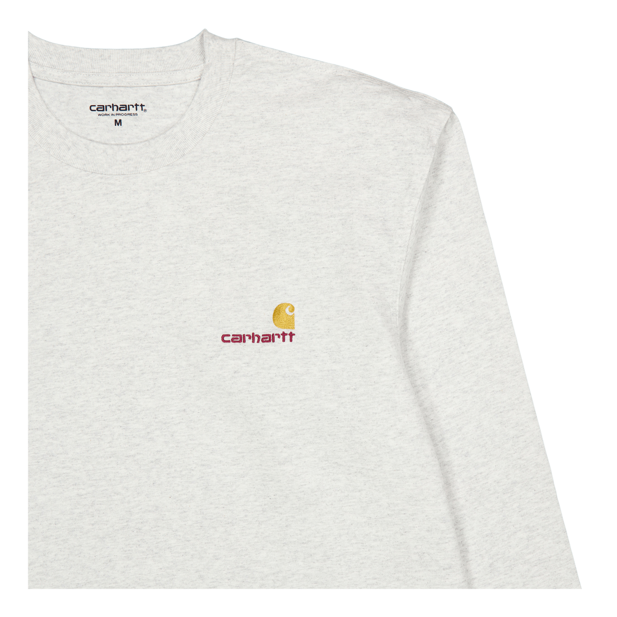 L/s American Script T-shirt Ash Heather