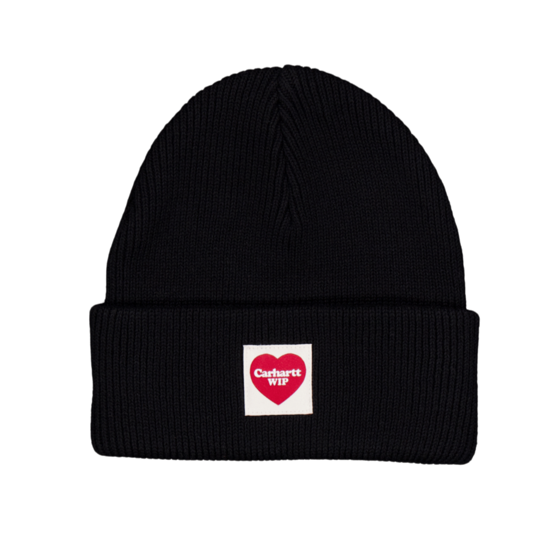 Heart Beanie Black