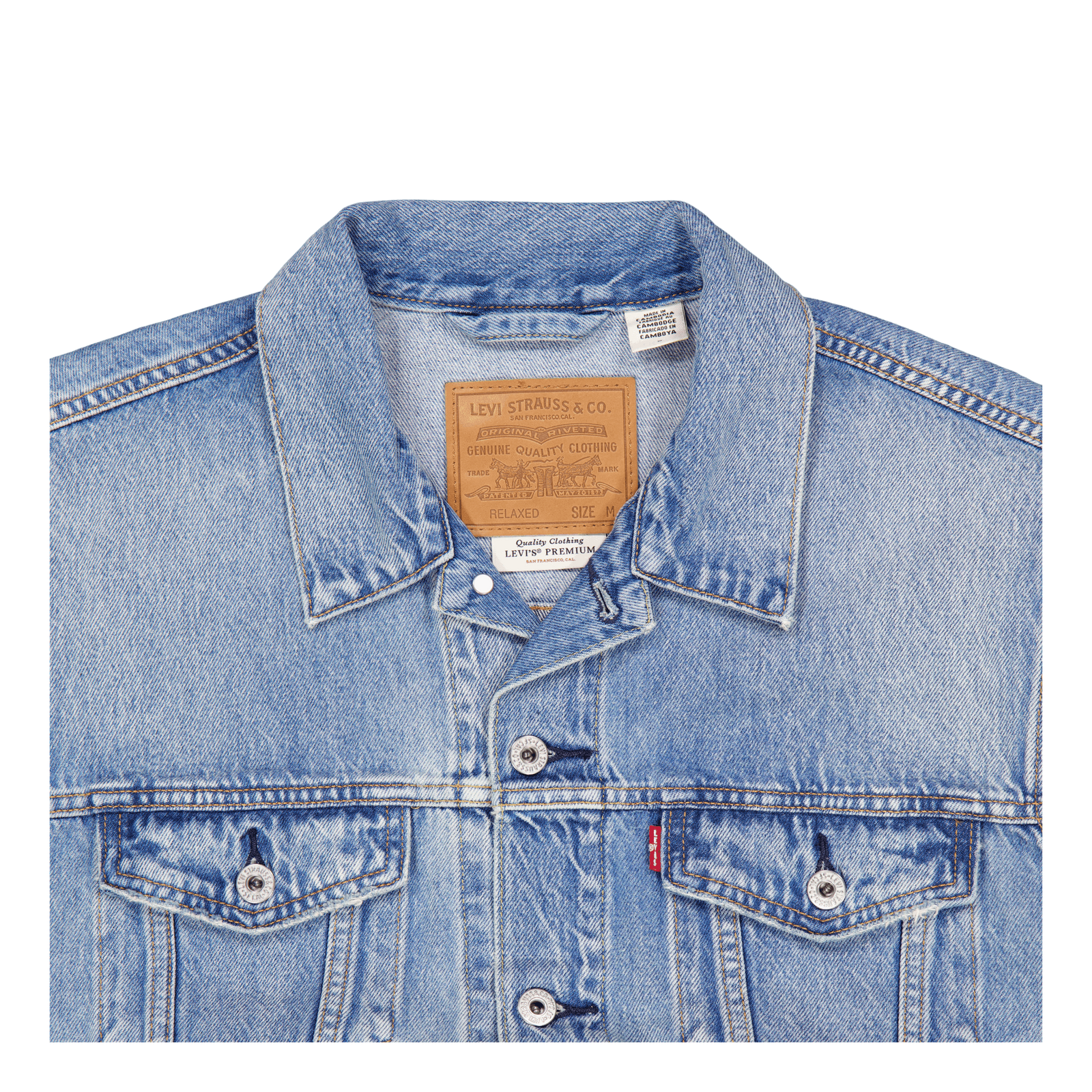 Relaxed Trucker Vest Med Indig Kentucky Blue Vest