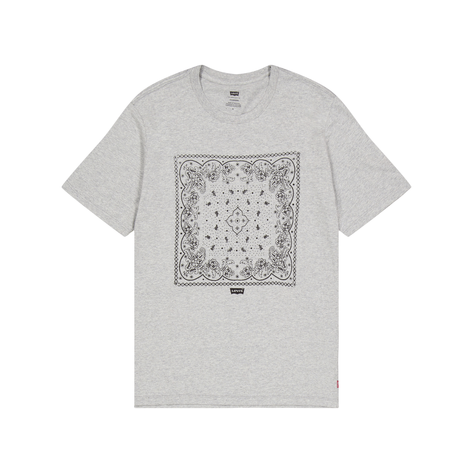 Graphic Crewneck Tee Greys Bandana Bw Mhg