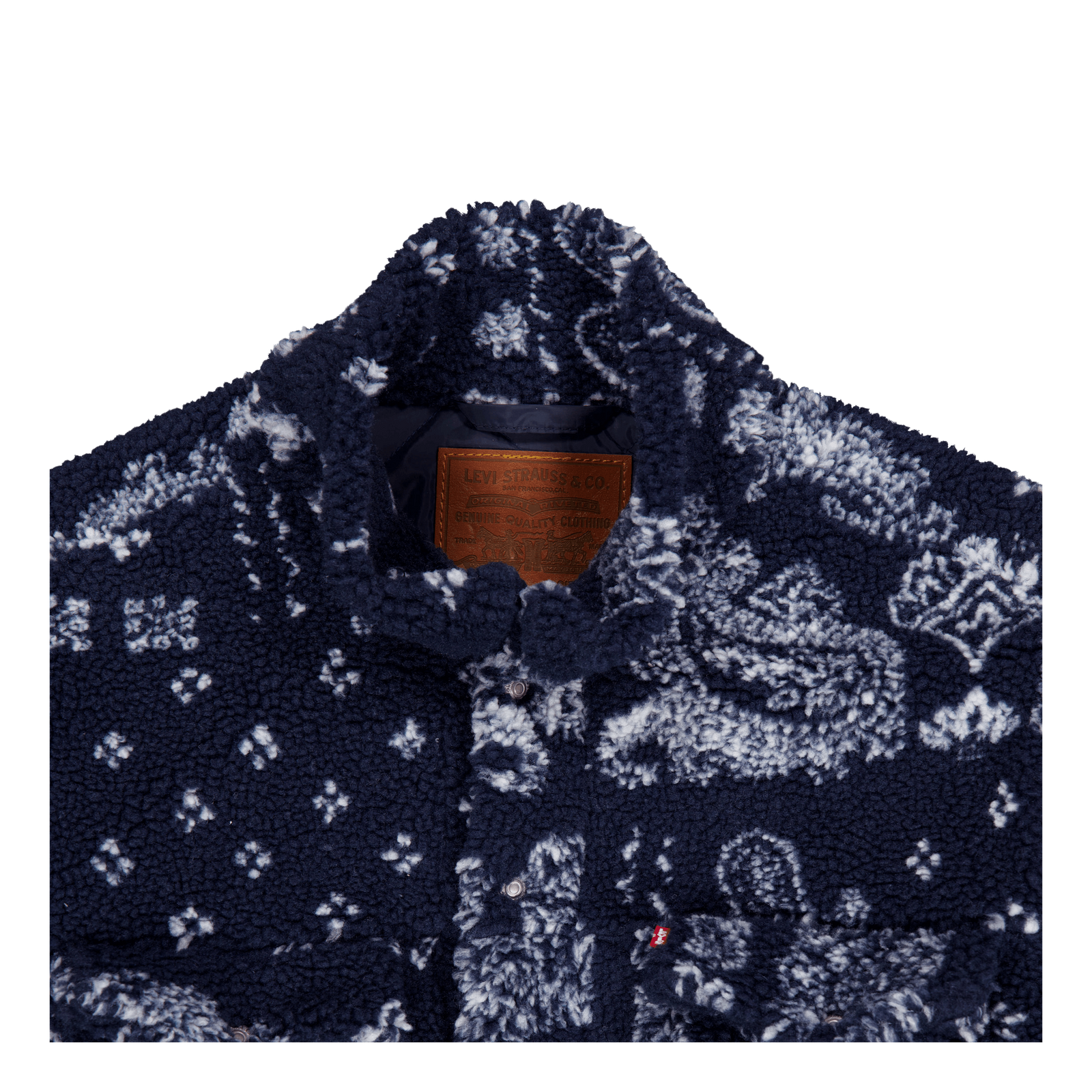 New Relaxed Fit Cozy She Blues Bandana Print Blue S