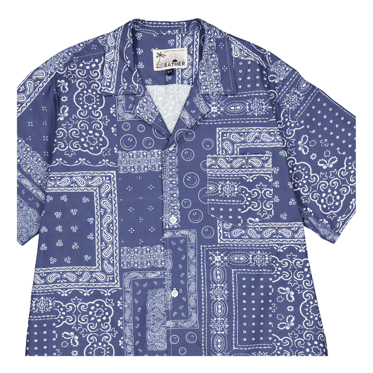 Camp Shirt Navy Bandana