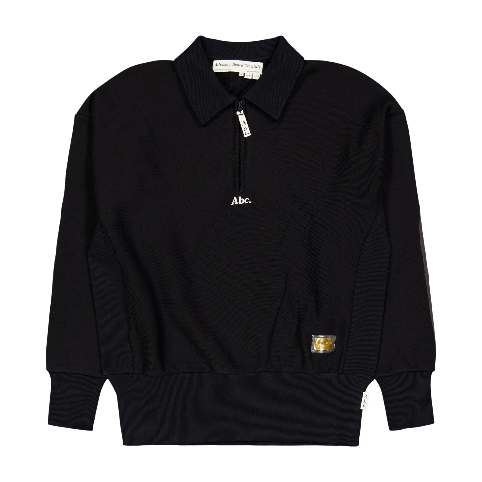 Abc. 123. Quarter Zip Sweatshi Black