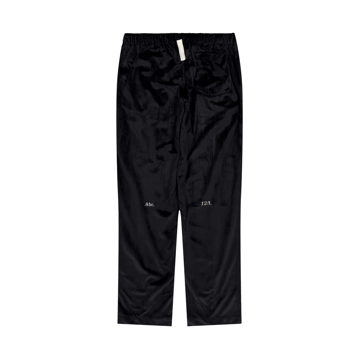 Abc. 123. Velour Studio Work P Black