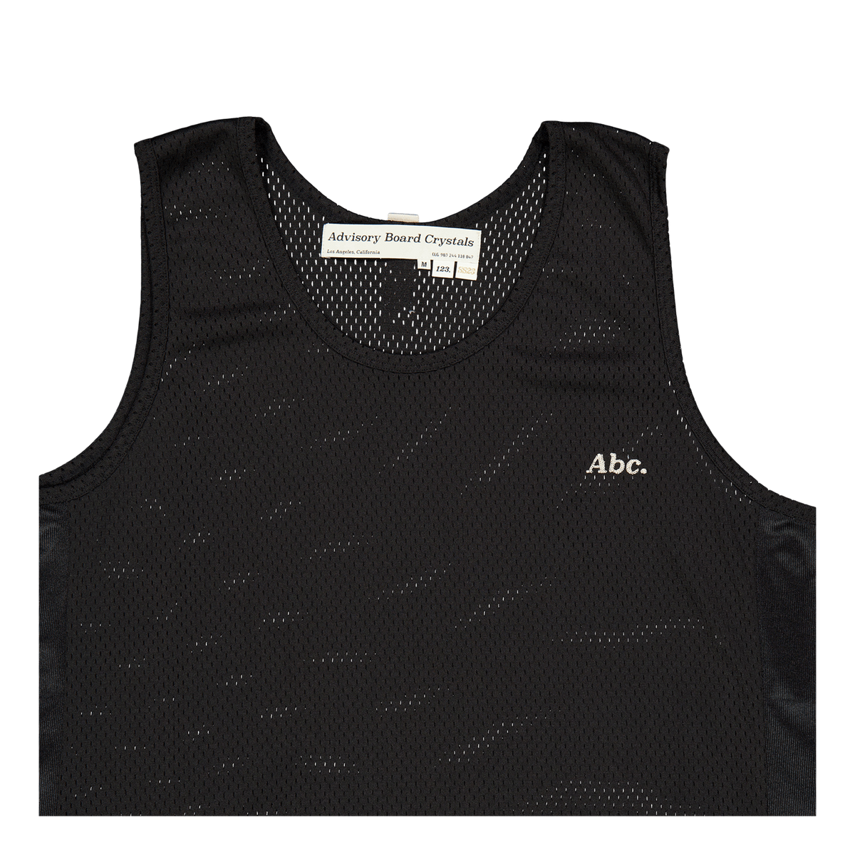 Abc. 123. Mesh Satin Tank Top Black