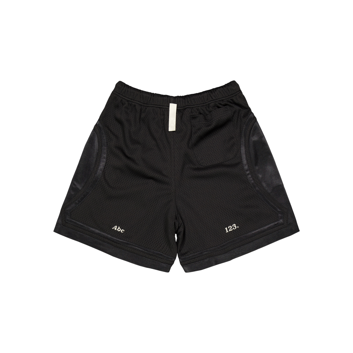 Abc. 123. Mesh Satin Basketbal Black