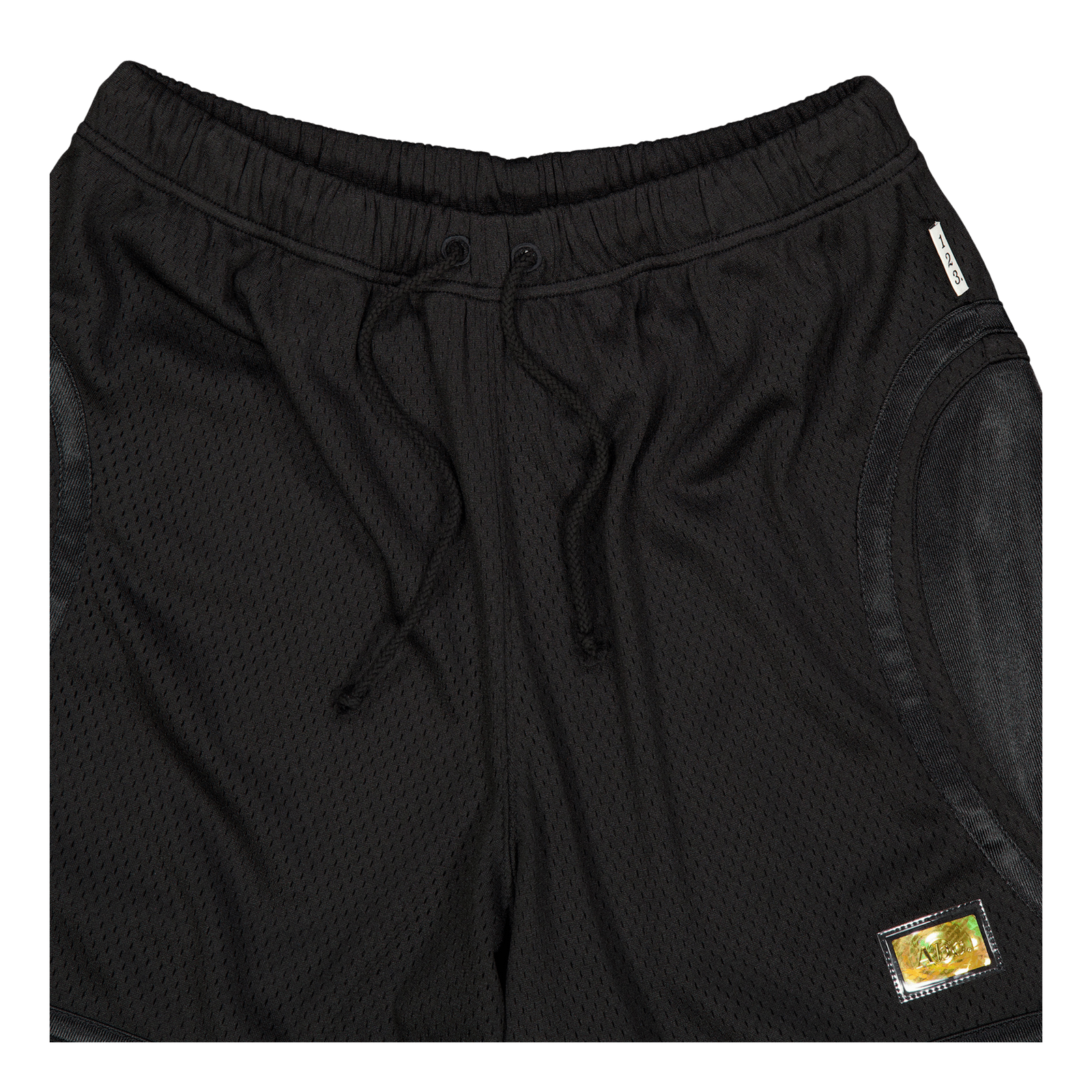 Abc. 123. Mesh Satin Basketbal Black
