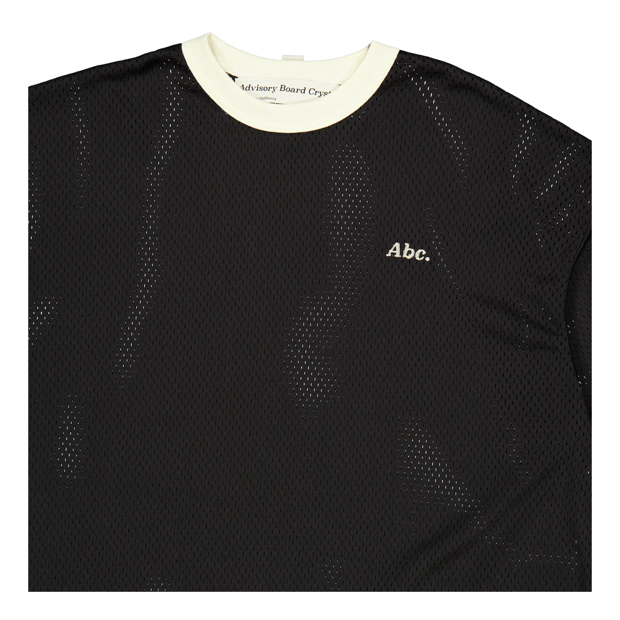 Abc. 123 Mesh Ringer T-shirt Black