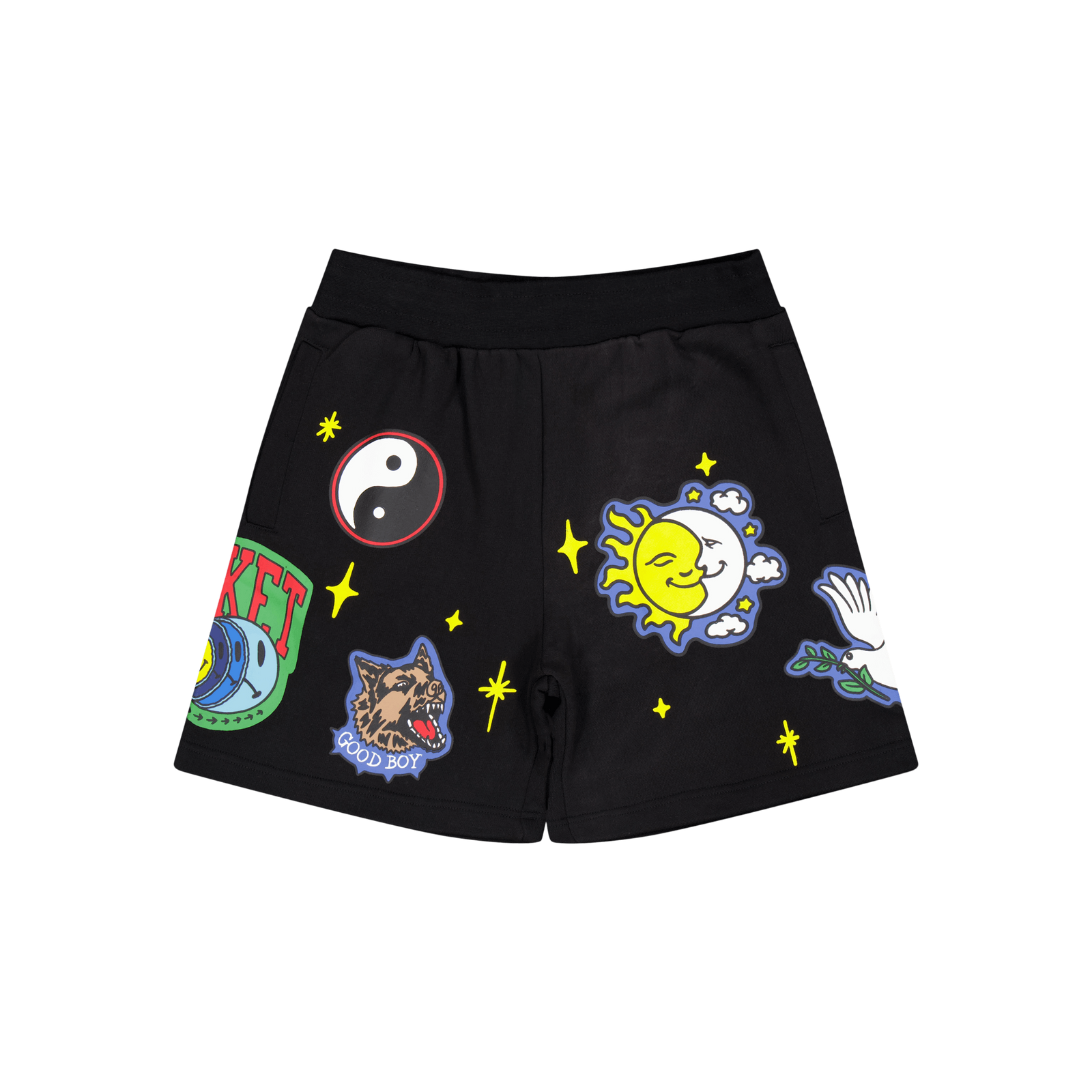 Smiley Start Within Stars Swea Black