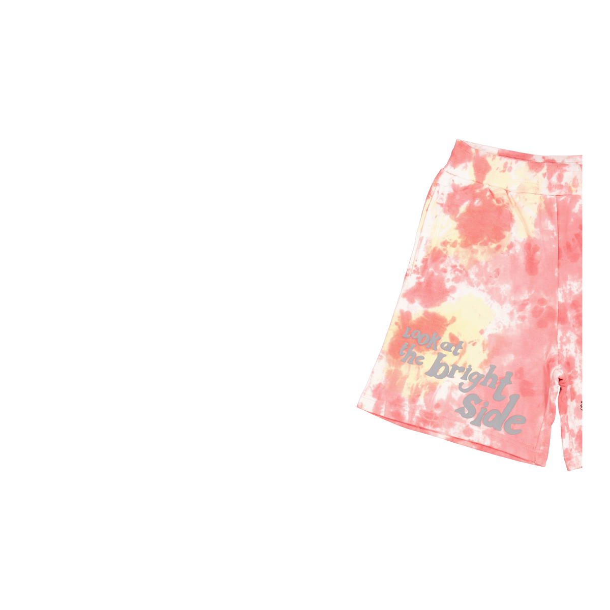 Smiley Look At The Bright Side Pink Tie-dye