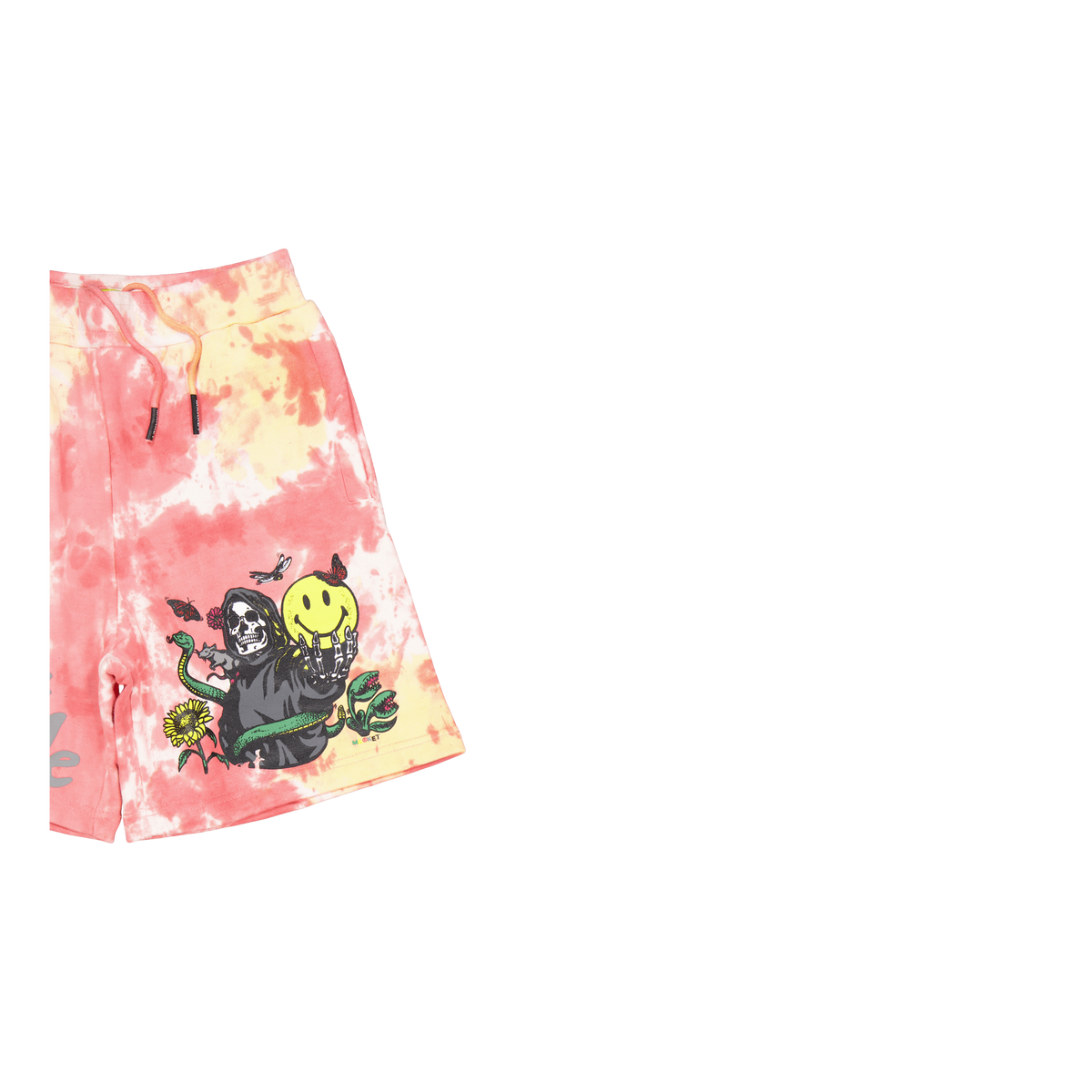 Smiley Look At The Bright Side Pink Tie-dye