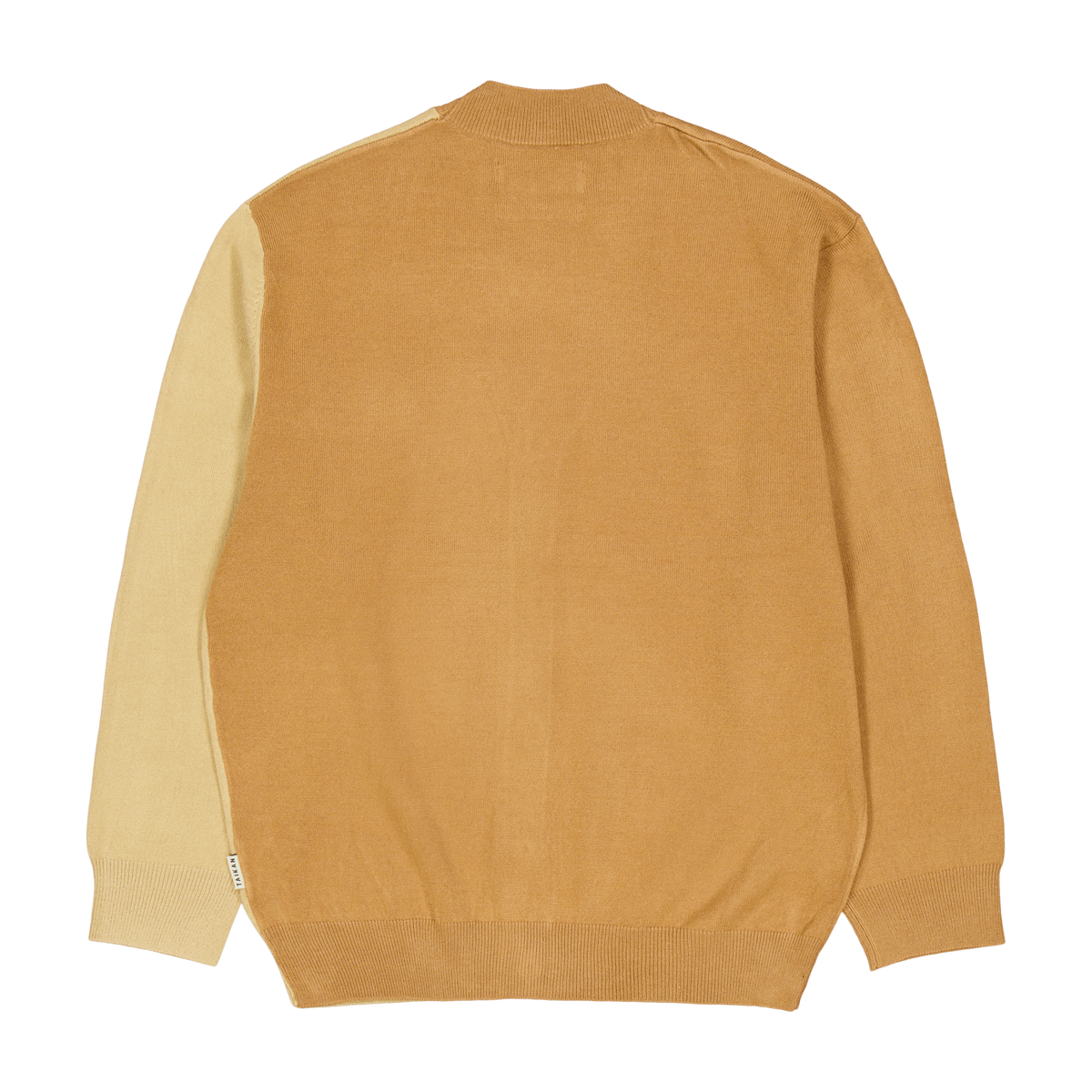 Colour Blocked Cardigan-tan/cr Tan/cream