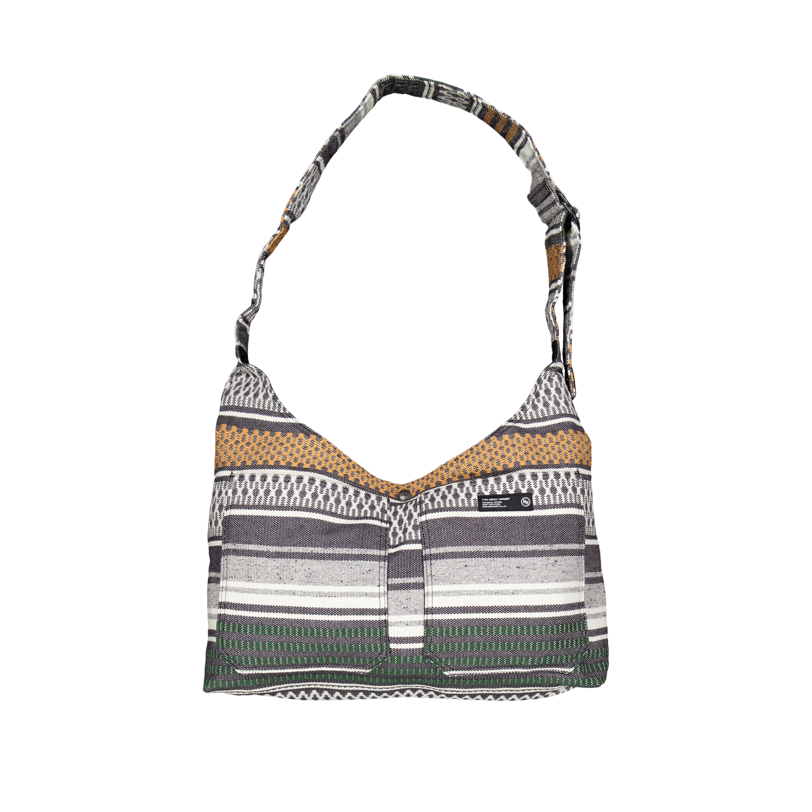 Mexican Blanket Shoulder Bag Gray