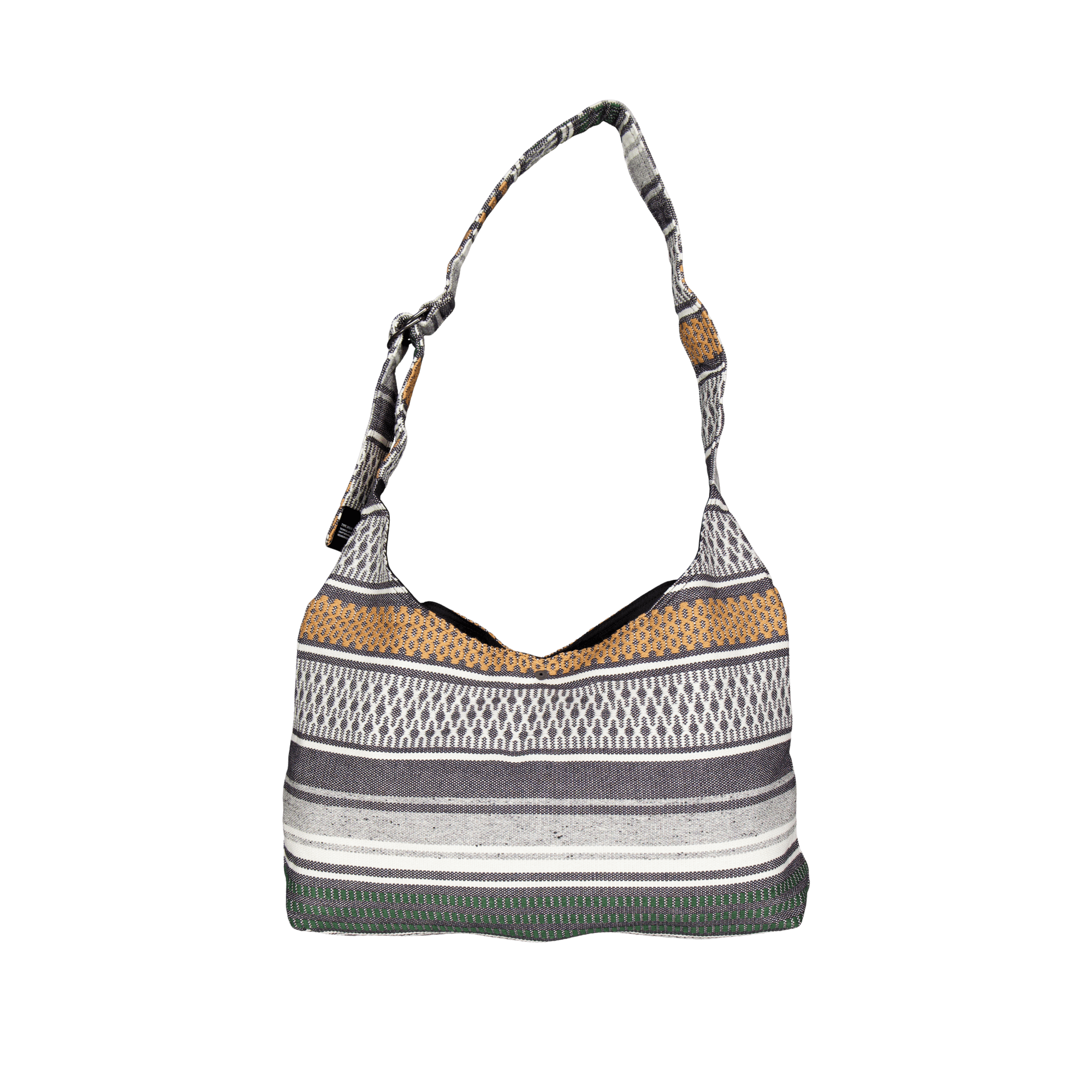 Mexican Blanket Shoulder Bag Gray