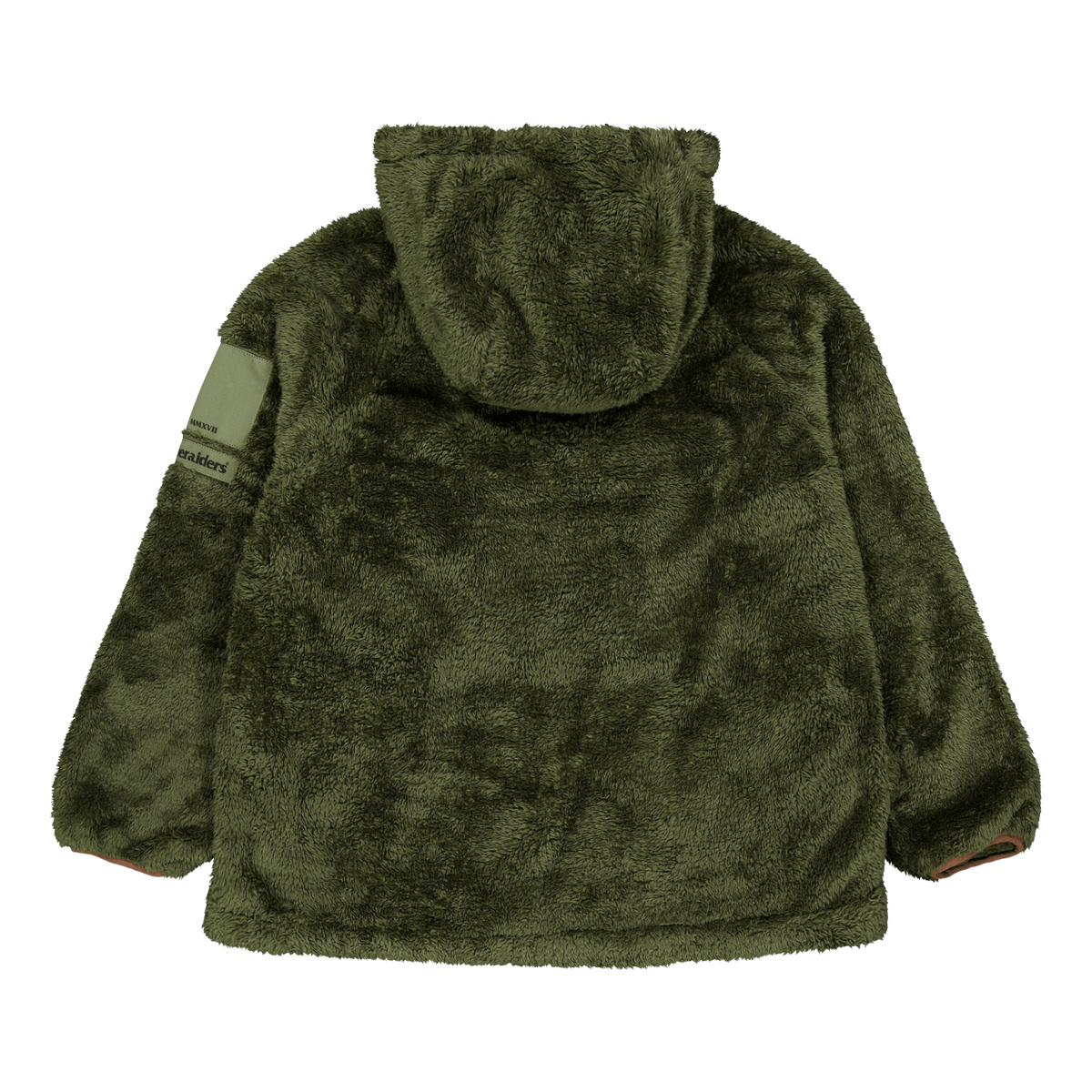 Pile Fleece Hoodie Olive Olive