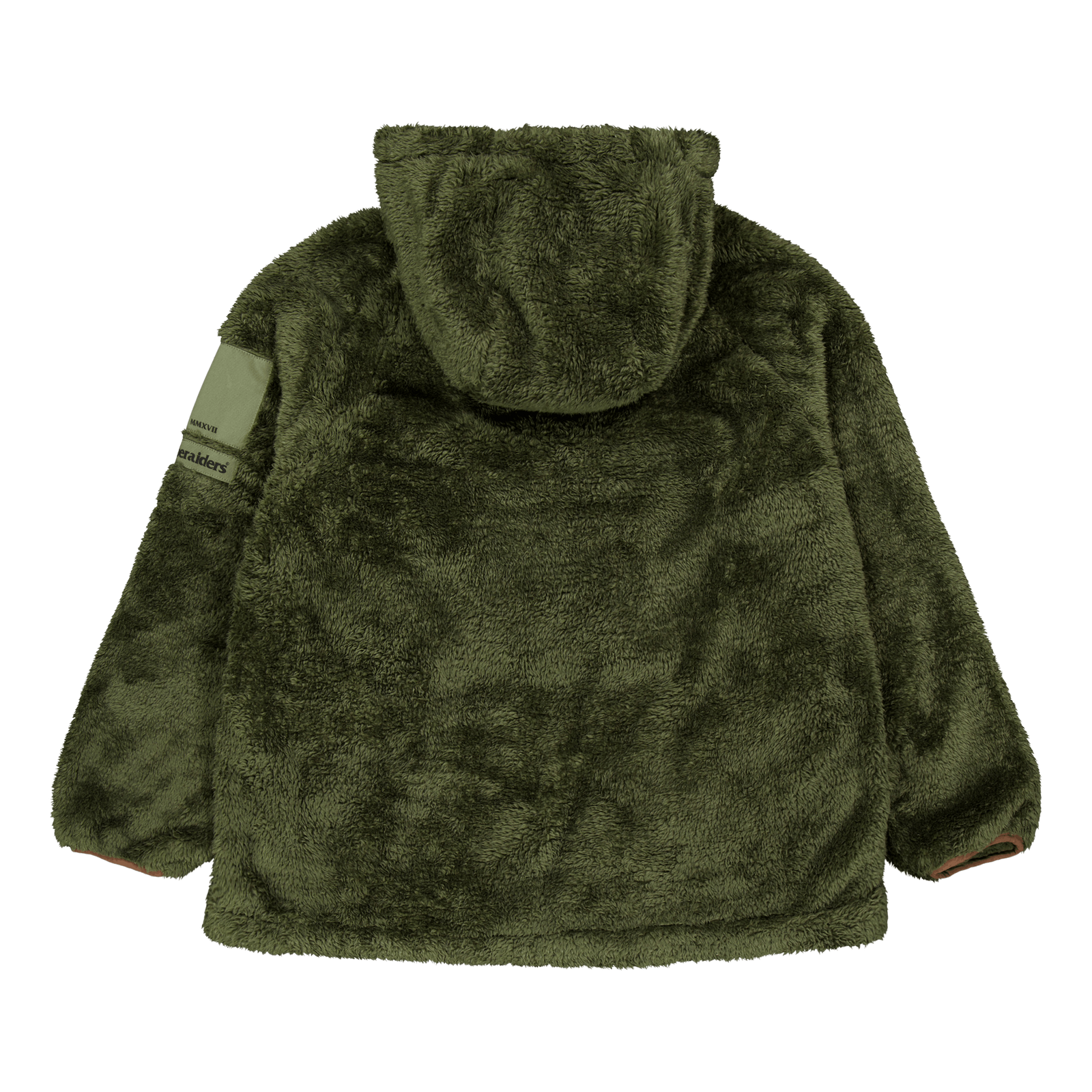 Pile Fleece Hoodie Olive Olive