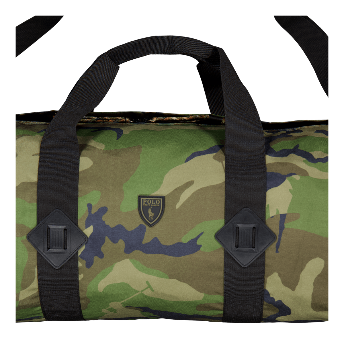 Polo ralph lauren camo duffle online bag