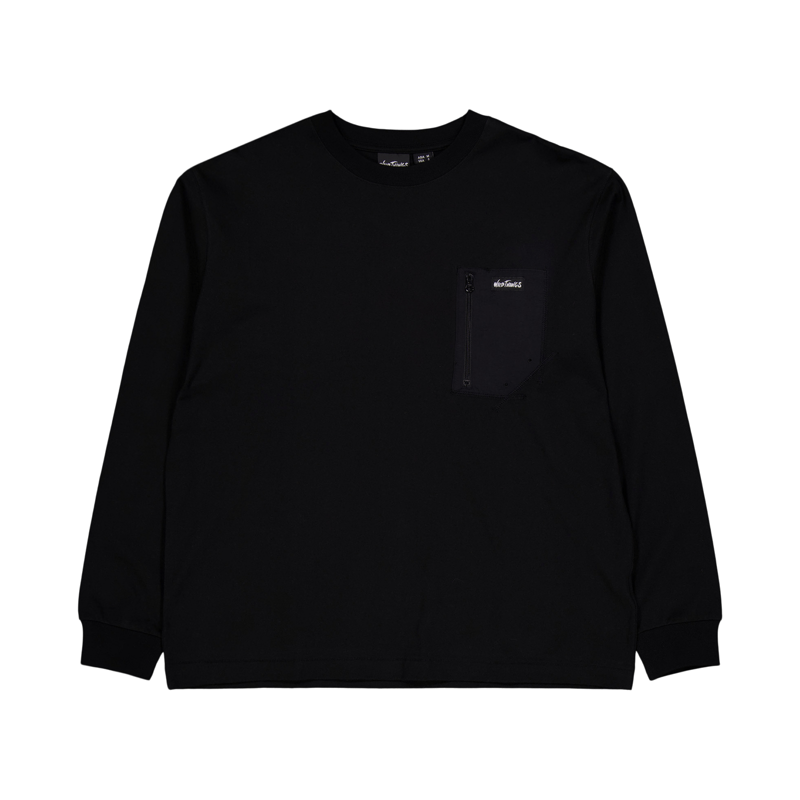 Long Tee Pocket Black