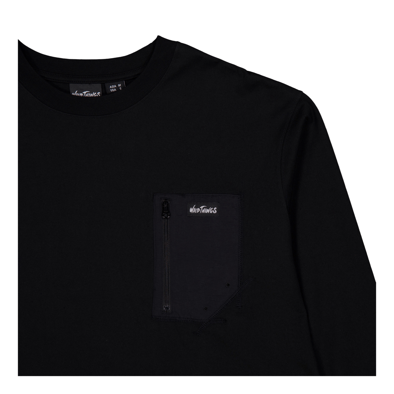 Long Tee Pocket Black