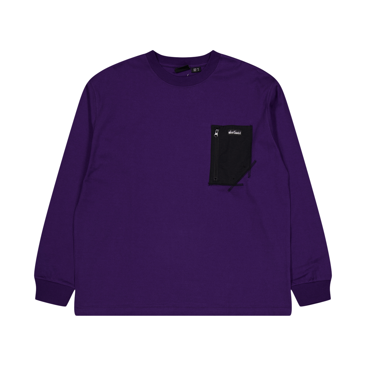 Long Tee Pocket Purple