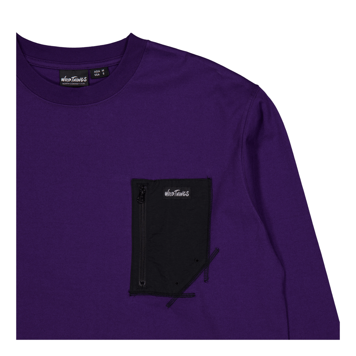 Long Tee Pocket Purple