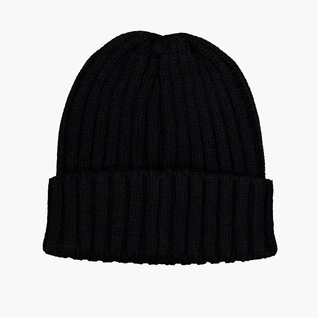 W Logo Beanie Black