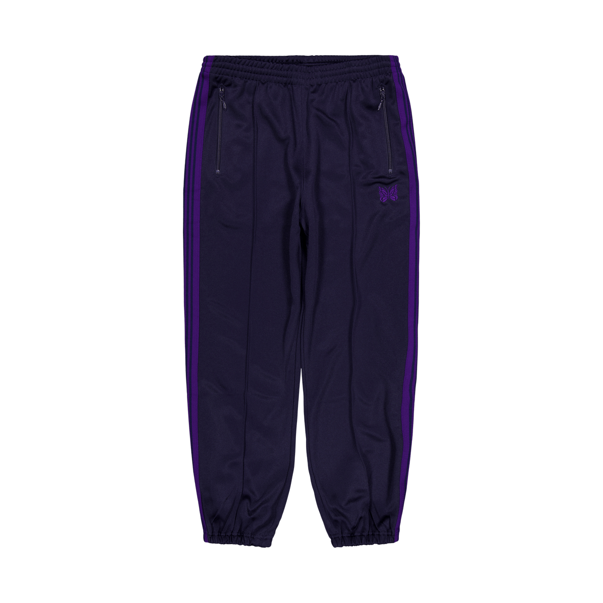 Zipped Track Pant - Poly Smoot C-navy