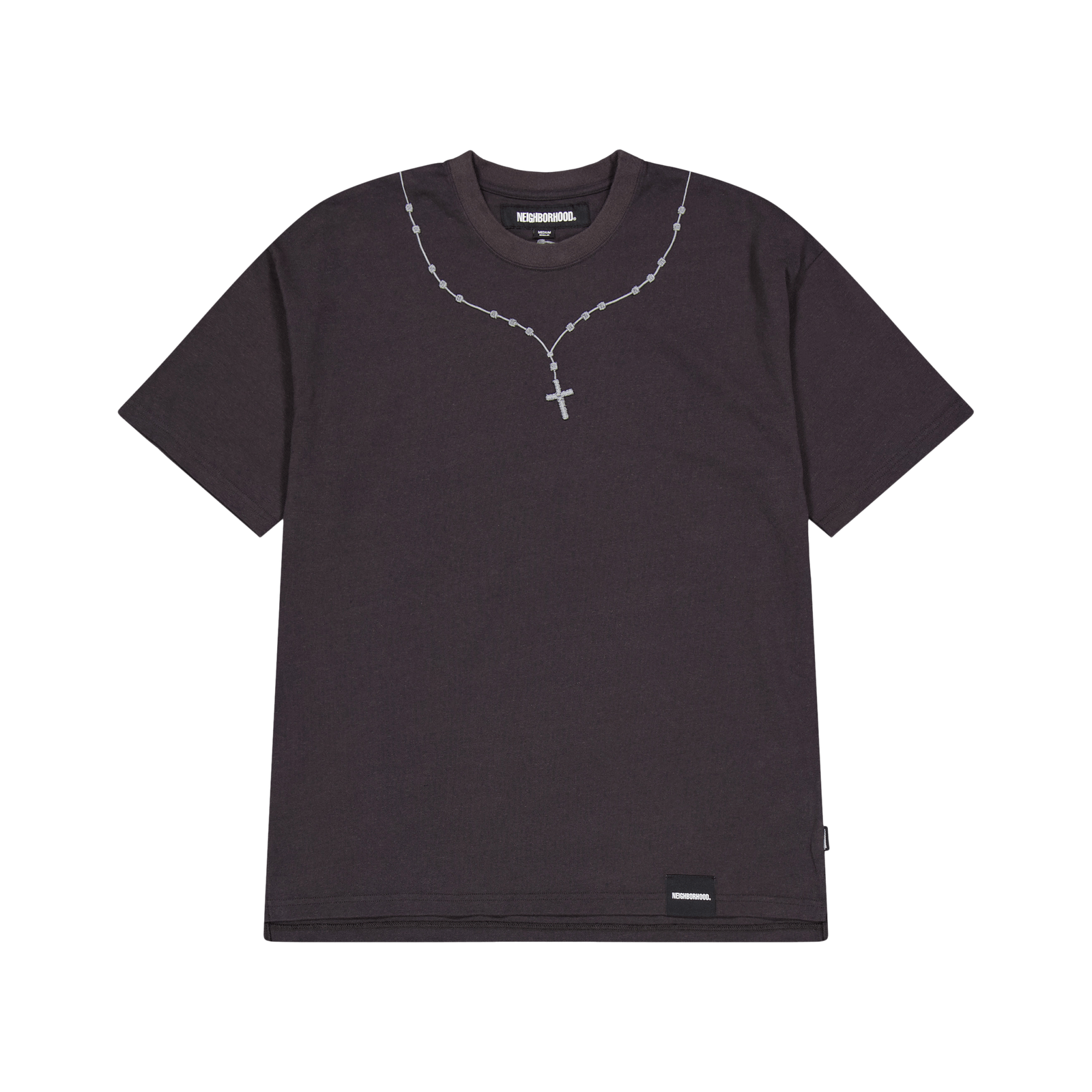 Cross Embroidery Crewneck Ss Black