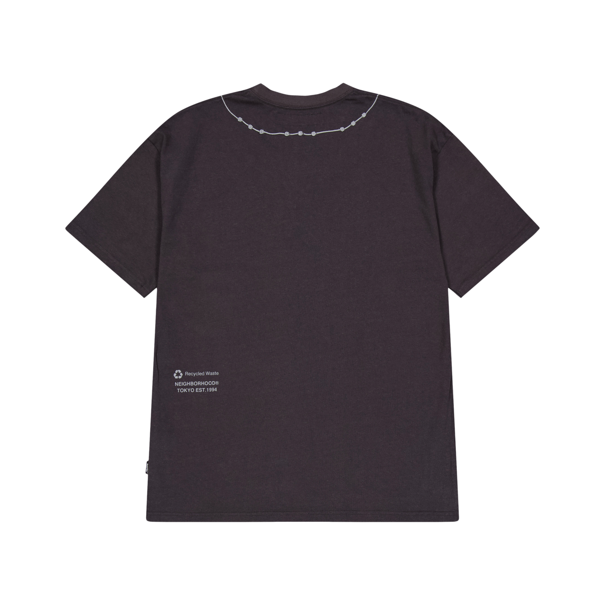 Cross Embroidery Crewneck Ss Black