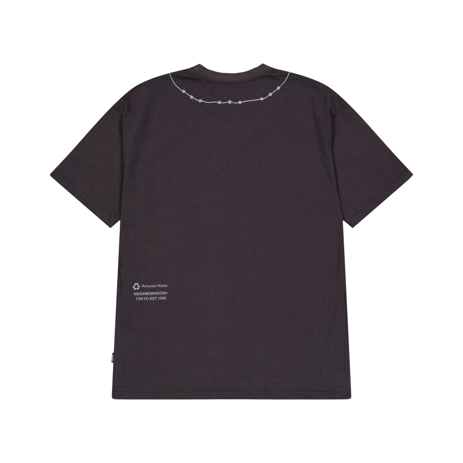 Cross Embroidery Crewneck Ss Black