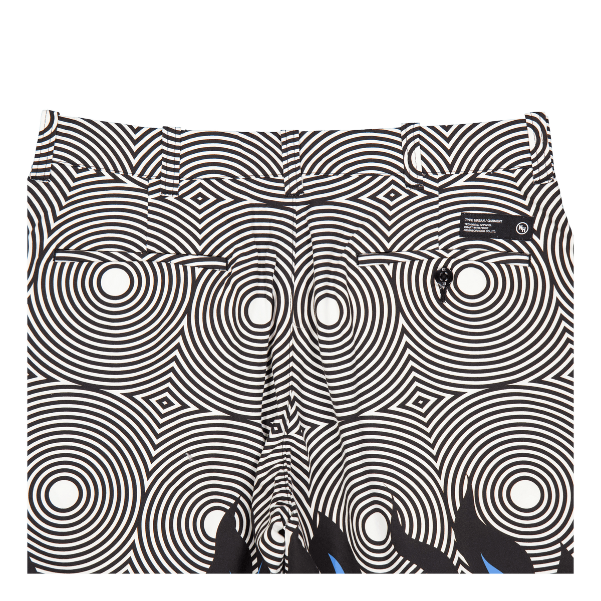 Nh X Dsc . Flamepattern Short  Black