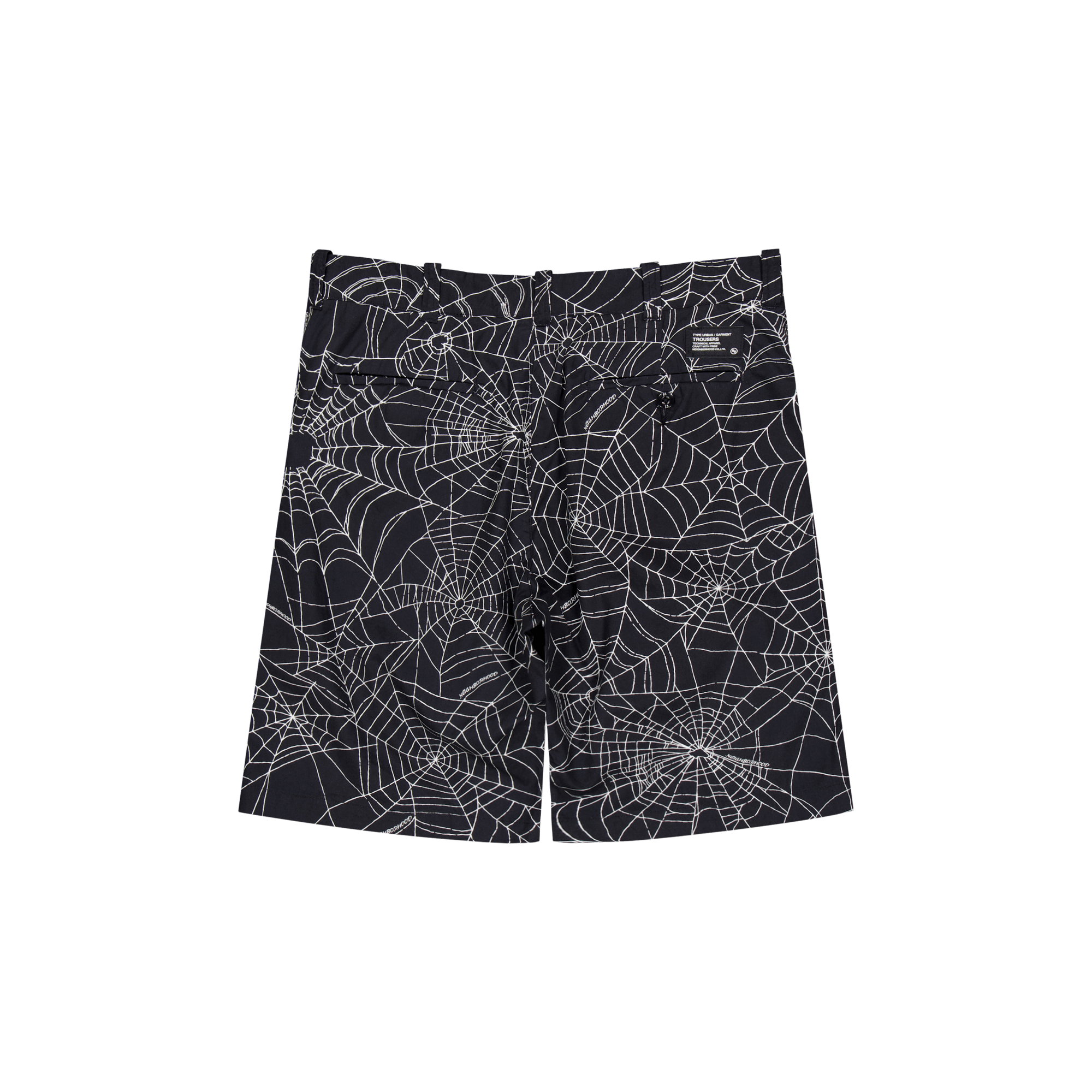 Spiderweb Short Pants Black